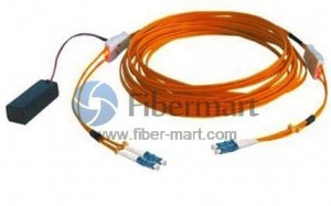 LC-LC Duplex Multimode OM2(50/125) Tracer fiber patch cord Online Sale