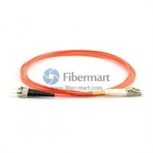 LC-ST Duplex OM2 50/125 Multimode Fiber Patch Cable