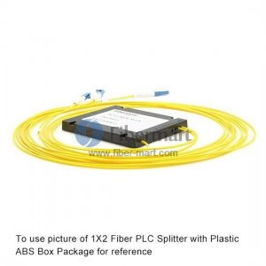 2x2 Fiber Polarization Maintaining(PM) PLC Splitter Slow Axis with Plastic ABS Box Package
