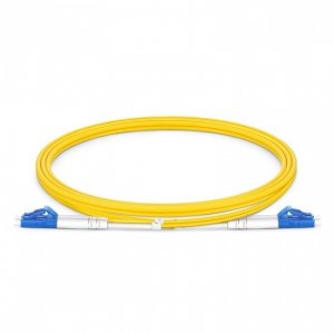 2米 LC UPC 转 LC UPC 双芯 2.0mm PVC(OFNR) 9/125 单模超低损耗光纤跳线