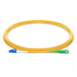 2m LC UPC to SC APC Simplex 2.0mm PVC(OFNR) SMF Bend Insensitive Fiber Patch Cable