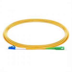5M LC UPC to SC APC Simplex 2.0mm PVC(OFNR) SMF Bend Insensitive Fiber Patch Cable