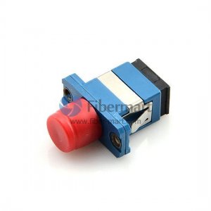 FC-SC Hybrid Simplex Plastic Fiber Adapter