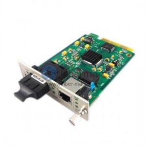 80km 10/100M Single Fiber 1310nmTx/1550nmRx DFB Centralized Management Card Type Media Converter