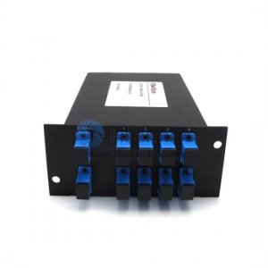 2x8 光纤PLC分路器，带标准LGX金属盒