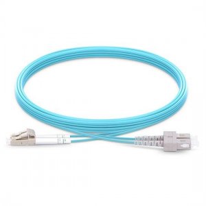 2M LC UPC to SC UPC Duplex 2.0mm LSZH OM4 Bend Insensitive Fiber Patch Cable