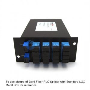 2x32 Fiber PLC Splitter with 2U LGX Metal Box