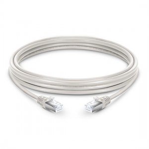 Cat6a Snagless Shielded (STP) Ethernet Network Patch Cable, White PVC, 2m (6.56ft)
