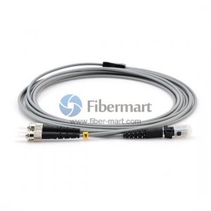 ST/UPC to MTRJ/UPC Duplex Multimode 62.5/125 OM1 Armored Patch Cable