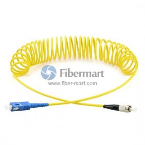 SC-FC Simplex Single-mode Bend Safe Curl Fiber Patch cord