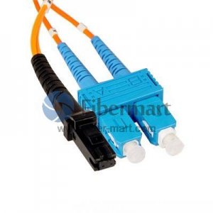 SC/UPC-MTRJ/UPC Duplex Multimode 100/140um 3.0mm Fiber Patch Cable