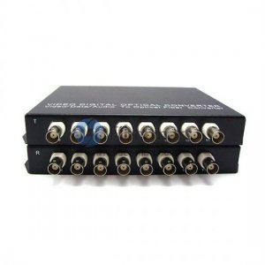 8 Channel Video & 8 Duplex Audio to Fiber SM 20km Optic Video Multiplexer