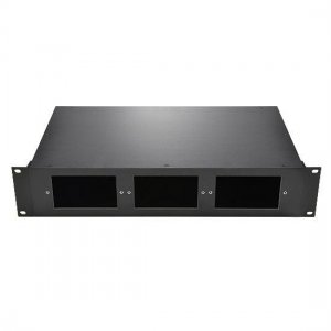 Customized empty 3slot 2RU rack chassis to hold 3 pieces standard 2U LGX cassette