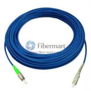 SC/UPC to FC/APC Simplex Singlemode 9/125 Armored Patch Cable