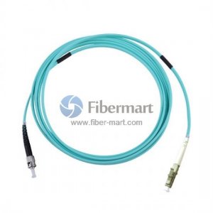ST-LC Simplex OM3 50/125 Multimode Armored Fiber Patch Cable