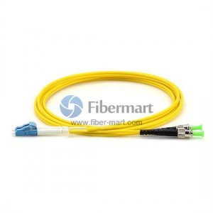 LC/UPC to ST/APC Singlemode 9/125 Duplex Fiber Patch Cable