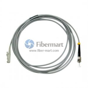 ST/UPC to E2000/UPC Simplex Multimode 62.5/125 OM1 Armored Patch Cable