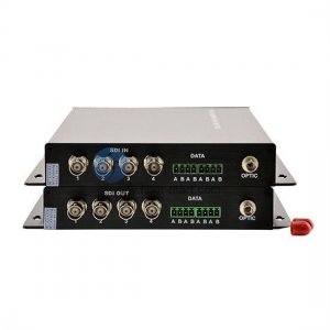 4 Channel Unidirectional HD-SDI over Optical Fiber Transmitter and Receiver Set Online Sale