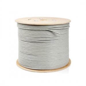 100m (328ft) Spool Cat6 Unshielded(UTP) Solid PVC Bulk Ethernet CableGray