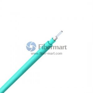 OM4 50/125μm Multimode Simplex Tight Buffer Round Riser Indoor Fiber Optic Cable