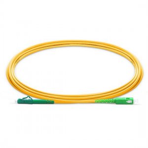 5M LC APC to SC APC Simplex 2.0mm PVC(OFNR) SMF Bend Insensitive Fiber Patch Cable