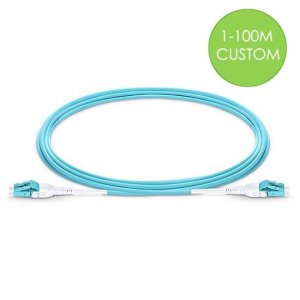 LC UPC to LC UPC Duplex 3.0mm OM4 Uniboot Fiber Patch Cable Custom Length