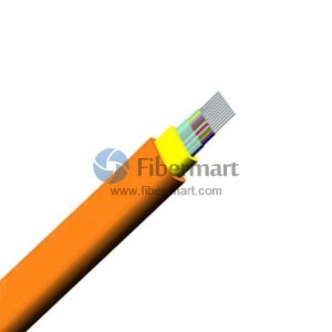 6 Fibers 9/125μm Single-mode Multi-Core Indoor Ribbon Flat Fiber Optic Cable-GJFDBV