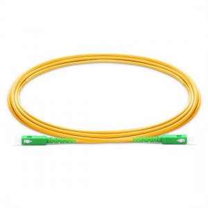 1M SC APC to SC APC Simplex 2.0mm PVC(OFNR) SMF Bend Insensitive Fiber Patch Cable