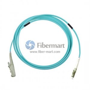 LC-E2000 Simplex OM4 50/125 Multimode Armored Fiber Patch Cable