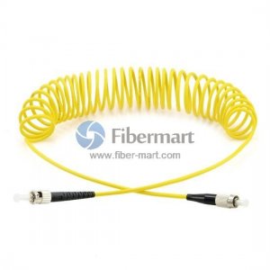 ST-FC Simplex Single-mode Bend Safe Curl Fiber Patch cord