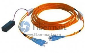 SC-SC Duplex Multi-mode OM2(50/125) Tracer fiber patch cord