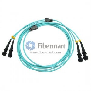 MTRJ/UPC to MTRJ/UPC Duplex OM3 50/125 Multimode Armored Patch Cable