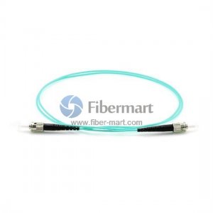 ST-ST Simplex OM3 50/125 Multimode Fiber Patch Cable