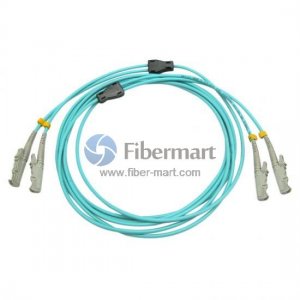 E2000/UPC to E2000/UPC Duplex OM3 50/125 Multimode Armored Patch Cable