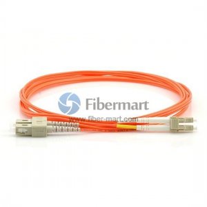 LC-SC Duplex OM1 62.5/125 Multimode Fiber Patch Cable