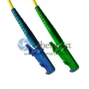 E2000/UPC to E2000/APC Singlemode 9/125 Simplex Fiber Patch Cable