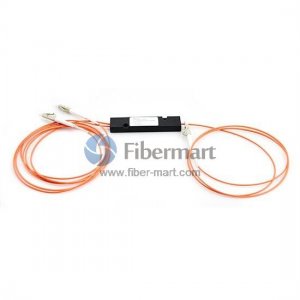 1x2 FBT OM4 Single Window Fiber Splitter with ABS Box