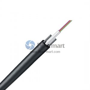 6 Fibers Single-mode Single Jacket Loose Tube Steel Wire Strength Member Outdoor Cable -GYXTY