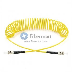 ST-ST Simplex Single-mode Bend Safe Curl Fiber Patch cord