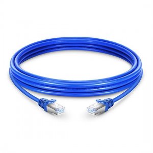 Cat6a Snagless Shielded (STP) Ethernet Network Patch Cable, Blue LSZH, 10m (32.81ft)