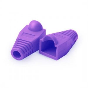 RJ45 Snagless Boot Cover 6.5mm OD Purple, 50/Pack