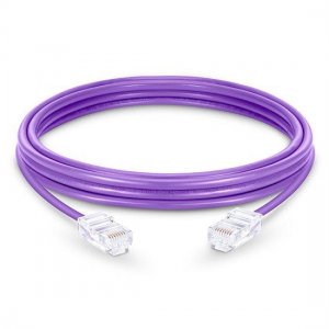 Cat6 Nonbooted Unshielded (UTP) Ethernet Network Patch Cable, Purple PVC, 10m (32.81ft)