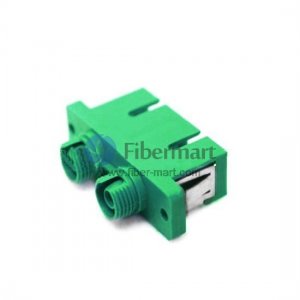 FC/APC to SC/APC Hybrid Singlemode Duplex Plastic Fiber Adapter