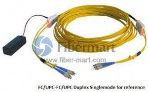 FC/APC-FC/APC Duplex Single-mode (9/125) Tracer fiber patch cord
