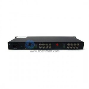 16 Channel Video & 1 Channel Bi-Directional Data & Ethernet & Telephone to Fiber SM 20km Optical Video Multiplexer