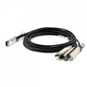 0.5M（1.6ft）无源铜质 AWG30 40GBASE QSFP+ 转 4 SFP+ 分支直连电缆