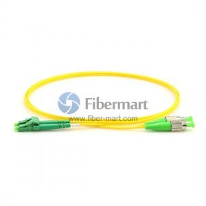 FC/APC to LC/APC Singlemode 9/125 Duplex Fiber Patch Cable