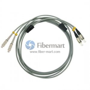 FC/UPC to SC/UPC Duplex Multimode 50/125 OM2 Armored Patch Cable