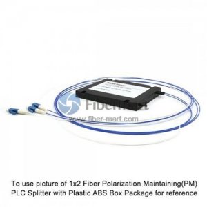 1x3 Polarization Maintaining Fiber PLC Splitter ABS Box Slow Axis