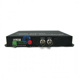 2 Channel Video & 1 Channel Bi-Directional Data to Fiber SM 20km Optical Video Multiplexer